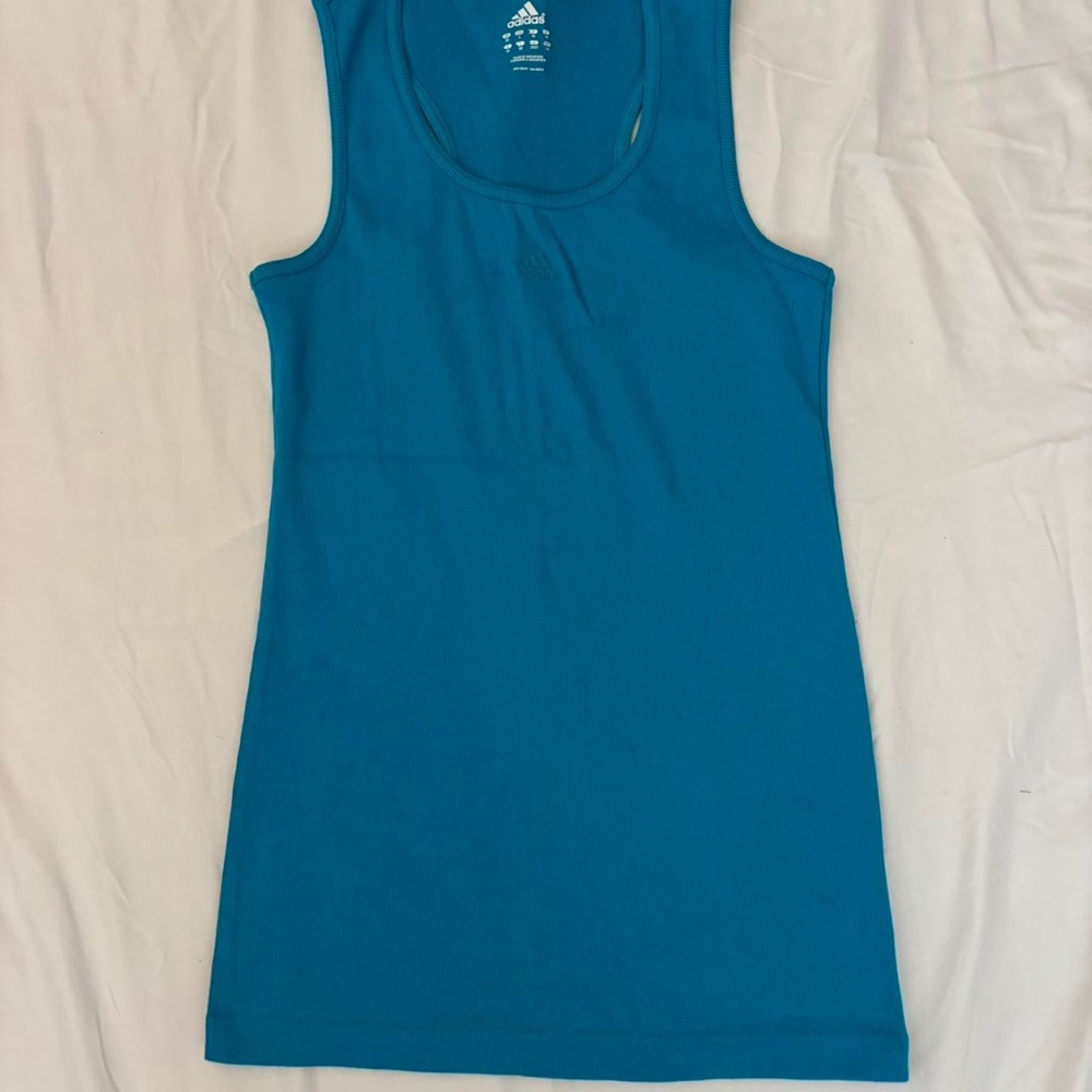 Adidas blue tank top